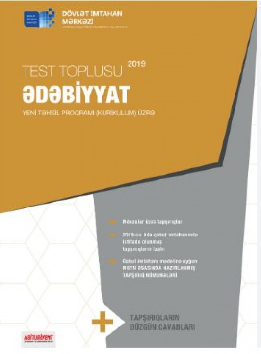 Ədəbiyyat Fənni Üzrə Test Toplusu