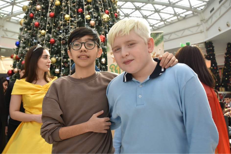 A holiday party was organized for visually impaired children under 18 years of age